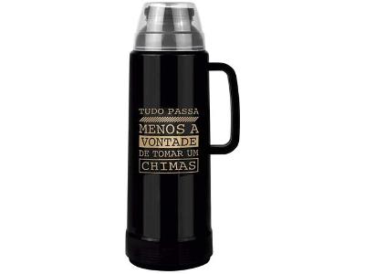 Garrafa Térmica Mor Use Farroupilha Preta 1 Litro