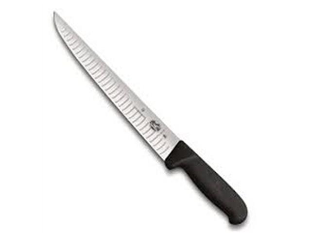 Faca Profissional Victorinox com Sulcos Preta 25CM - 1