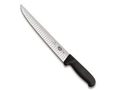 Faca Profissional Victorinox com Sulcos Preta 25CM