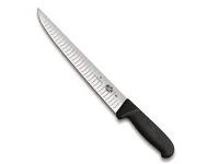 Faca Profissional Victorinox com Sulcos Preta 25CM - 1