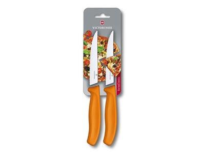 Jogo de Facas para Pizza Victorinox Swiss Classic Laranja 2 Peças