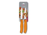 Jogo de Facas para Pizza Victorinox Swiss Classic Laranja 2 Peças - 1