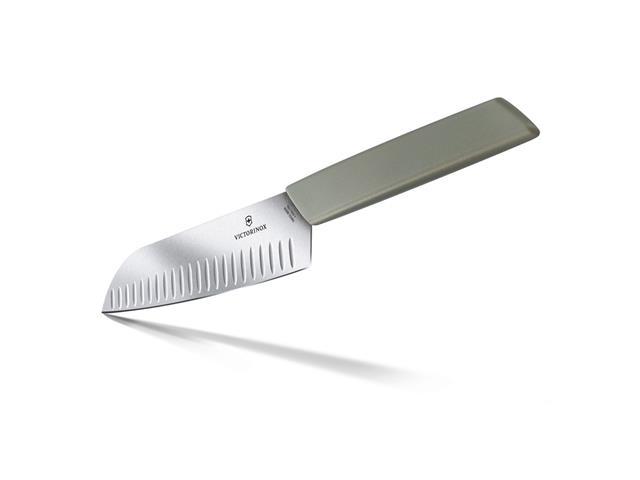 Faca Santoku com Sulcos Victorinox Swiss Classic Verde Oliva 17CM - 2