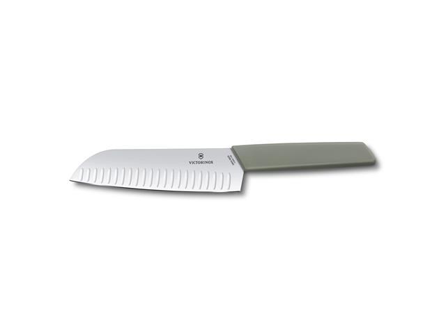 Faca Santoku com Sulcos Victorinox Swiss Classic Verde Oliva 17CM - 3