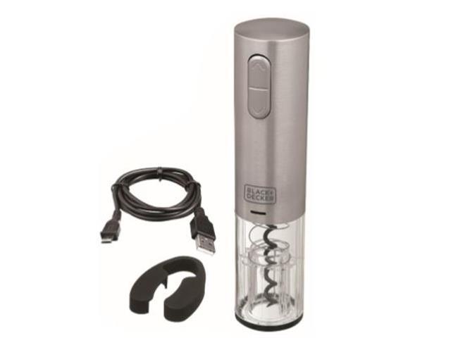 Abridor de Vinho em Inox Black&Decker Gourmand Gris à Bateria Bivolt - 1