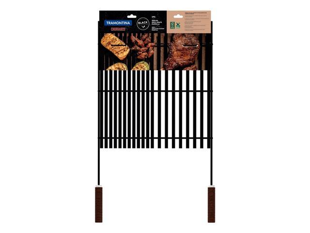 Grelha Tramontina Churrasco Black em Aço Carbono com Cabos de Madeira - 3