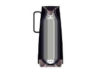 Bule Térmico Tramontina Exata Ampola de Vidro 1 Litro Preto - 3