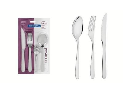 Faqueiro Tramontina Havaí em Aço Inox 16 Peças