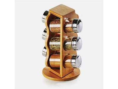 Porta Condimentos em Bambu Salzburgo 7 Peças