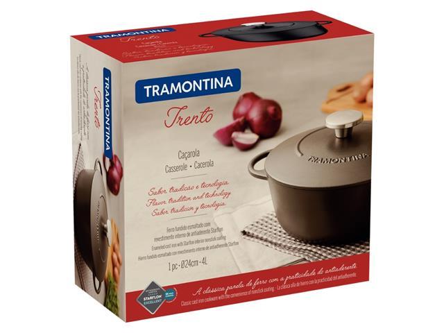 Caçarola Tramontina Trento em Ferro Esmaltado Antiaderente 24CM 4 Lts - 3