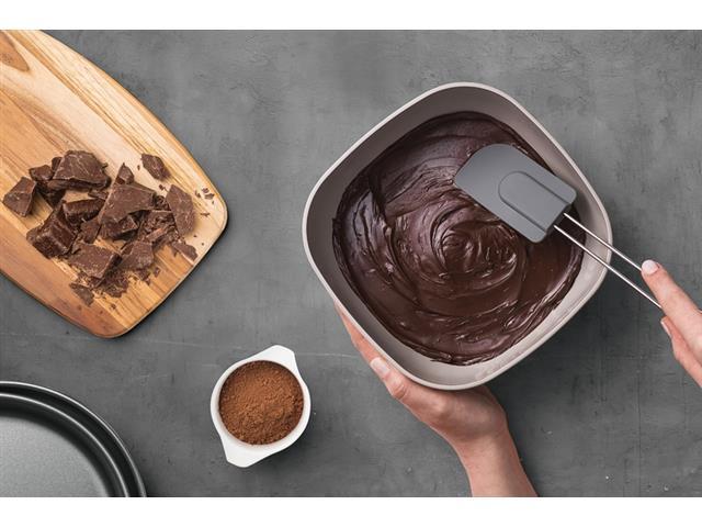 Espátula em Silicone Tramontina Moldê Cinza com Cabo em Aço Inox - 2