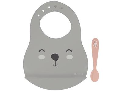 Kit Babador e Colher Infantil Tramontina Le Petit 2 Peças