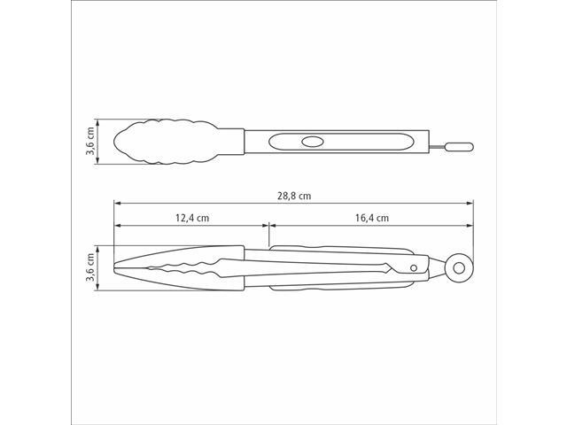 Pegador Multiuso Tramontina Moldê em Silicone Cinza e Aço Inox 29CM - 4