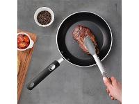 Pegador Multiuso Tramontina Moldê em Silicone Cinza e Aço Inox 29CM - 3