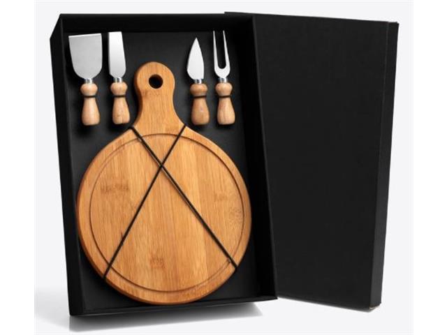 Kit para Queijo em Bambu 5 Peças - 1