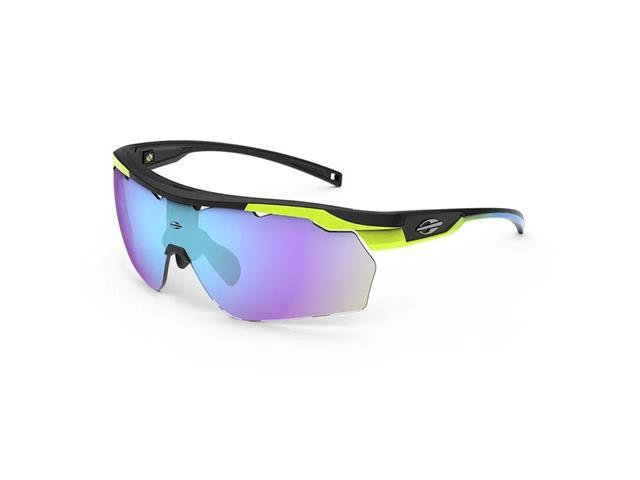 Óculos de Sol Unissex Mormaii Smash Preto com Amarelo Limão - 1