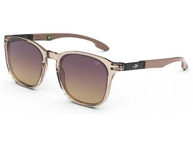 Óculos de Sol Unissex Mormaii Vancouver Nude Translúcido Lente Roxa - 1