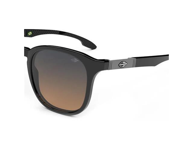 Óculos de Sol Unissex Mormaii Vancouver Preto Lente Laranja Degradê - 3