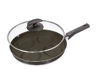 Multi Frigideira 4 Ovos Fortaleza com Tampa Black 26 - 1