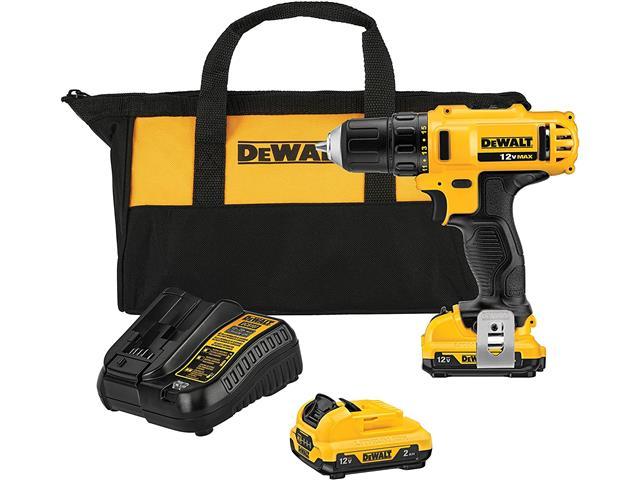 Parafusadeira Furadeira 3/8" 10mm DeWalt 12V Max Li-Ion com 2 Baterias - 1