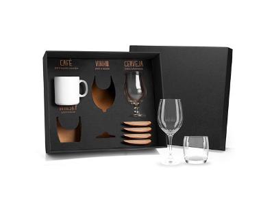 Jogo de Copos, Caneca e Porta Copos Welf 8 Peças