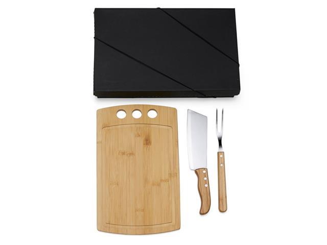 Kit para Churrasco e Cozinha em Bambu/Inox Welf 3 Peças - 3