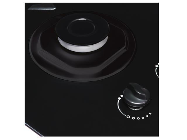 Cooktop Fogatti Mesa de Vidro Preto Esmaltado Bivolt 4 Bocas - 2