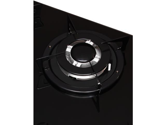 Cooktop Fogatti Tripla Chama Preto Esmaltado Bivolt 5 Bocas - 2