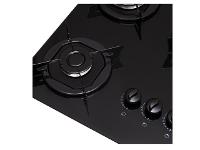 Cooktop Fogatti Tripla Chama Preto Esmaltado Bivolt 5 Bocas - 3