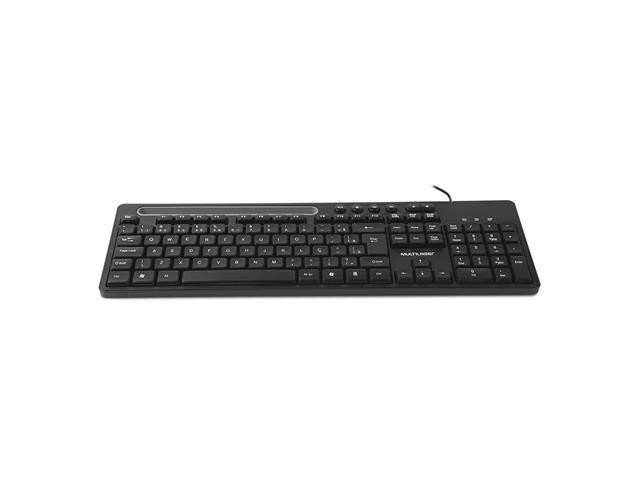 Teclado Multilaser Office USB Preto com Apoio para Smartphone TC262 - 2