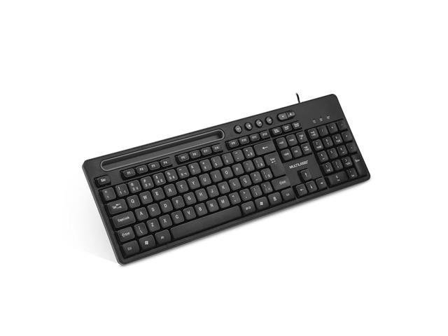 Teclado Multilaser Office USB Preto com Apoio para Smartphone TC262 - 4