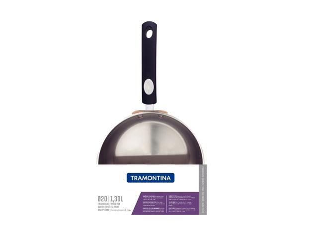 Frigideira Tramontina Solar Silicone Rasa em Aço Inox 20CM - 2