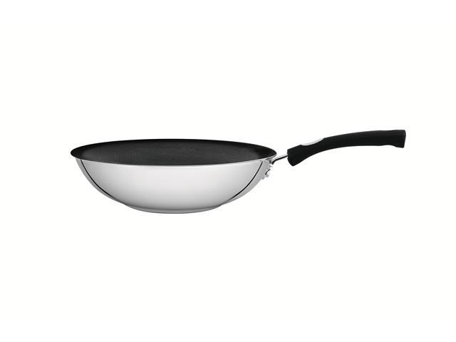 Panela Wok Tramontina Solar Silicone em Aço Inox Antiaderente 28CM - 1