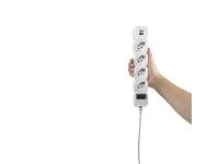 Filtro de Linha Intelbras com 4 Tomadas e 2 USB EPE 204 Branco - 4