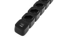 Filtro de Linha Intelbras com 4 Tomadas e 2 USB EPE 204 USB + Preto - 2