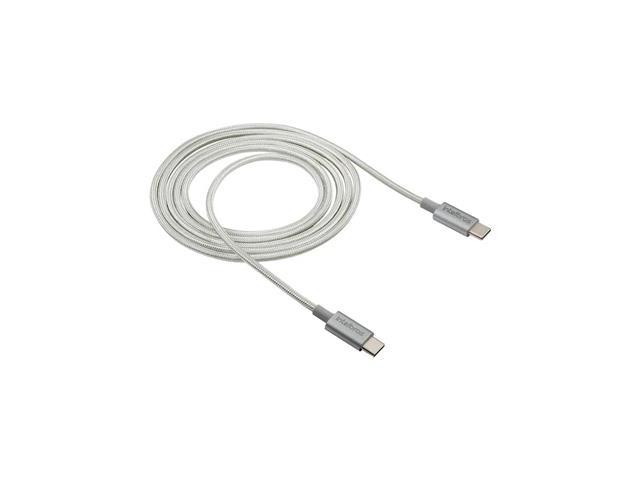 Cabo USB-C Duplo Intelbras 1,5m Nylon EUCC 15NB Branco - 2