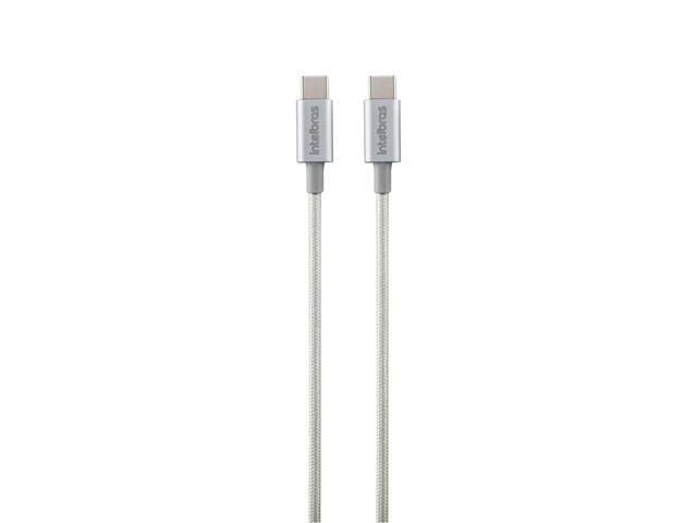 Cabo USB-C Duplo Intelbras 1,5m Nylon EUCC 15NB Branco - 3