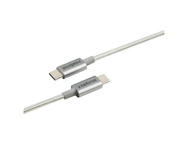 Cabo USB-C Duplo Intelbras 1,5m Nylon EUCC 15NB Branco - 4