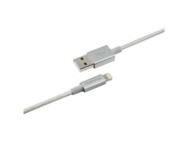 Cabo Lightning Intelbras 1,5m Nylon EUAL 15NB Branco - 3
