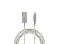 Cabo Lightning Intelbras 1,5m Nylon EUAL 15NB Branco - 1