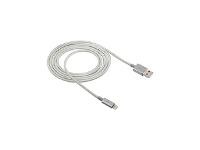 Cabo Lightning Intelbras 1,5m Nylon EUAL 15NB Branco - 2