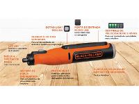 Micro Retífica 8V Black&Decker com 35 Acessórios Bivolt - 2