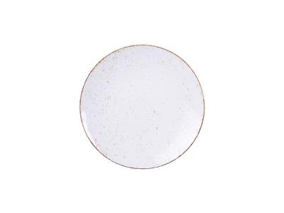 Prato de Sobremesa Tramontina Rústico MarromHS Porcelana Decorada 21CM