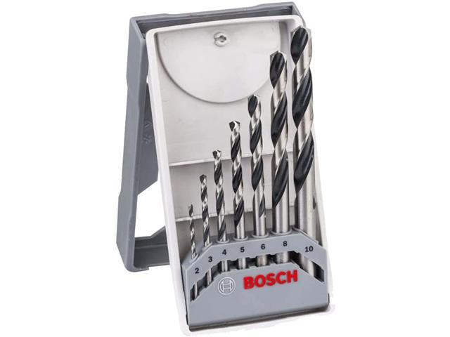 Jogo Broca Metal Bosch HSS-PointTeQ Mini X-Line 2-10mm 6 Peças - 1