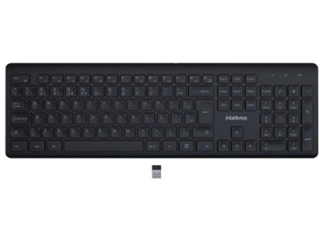 Teclado Intelbras Sem Fio TSI50 USB 2.4GHz Preto - 1