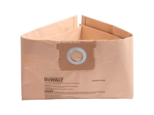 Saco Coletor de Pó 45 a 60 Litros DeWalt 3 Unidades - 1
