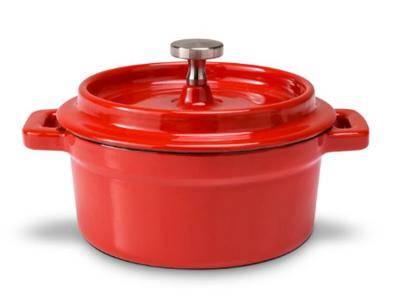 Mini Caçarola com Tampa Haus Sauté Vermelha 270ML