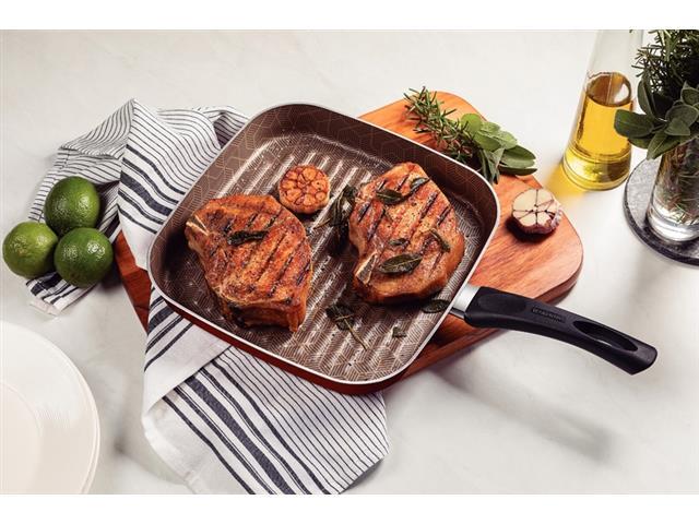 Bistequeira Tramontina Paris Antiaderente Starflon Max Vermelha 28CM - 4