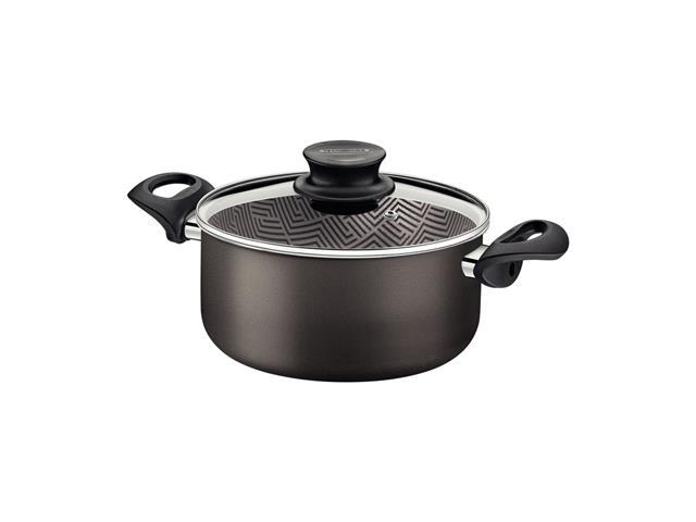 Caçarola Tramontina Paris Antiaderente Tampa de Vidro Chumbo 24CM - 2
