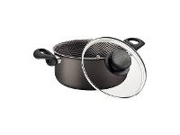 Caçarola Tramontina Paris Antiaderente Tampa de Vidro Chumbo 24CM - 1